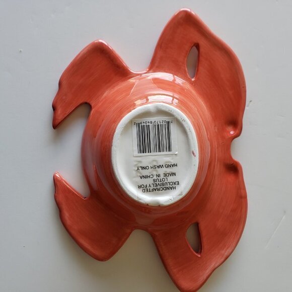 NWT - Red Ceramic Crab/ Lobster Bowl - Picture 2 of 5